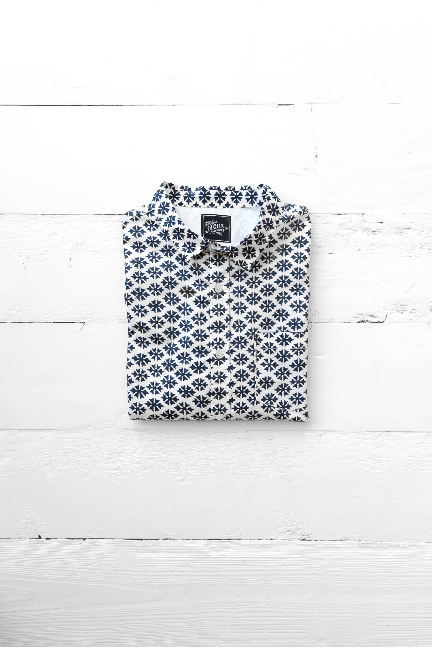 JachsNY Blue and White Printed Shirt (Sold Out)