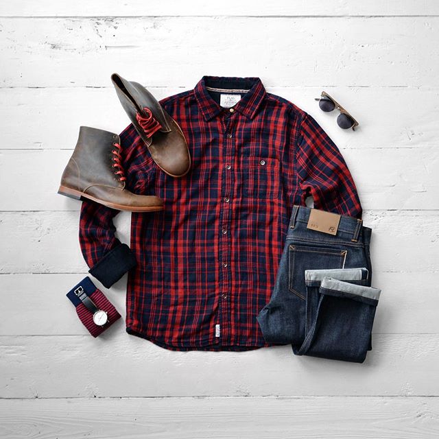 Men's Flannel and Boots